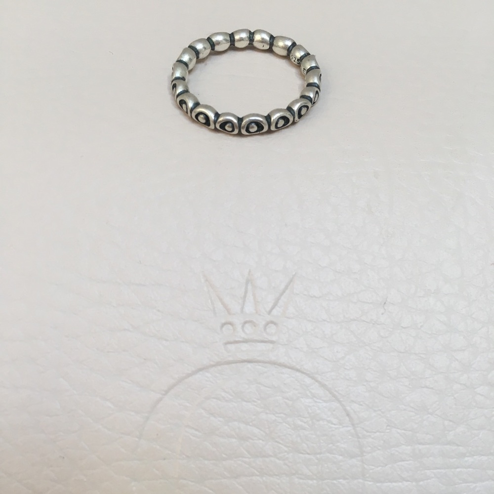 RETIRED Circle and Dot Pandora Ring